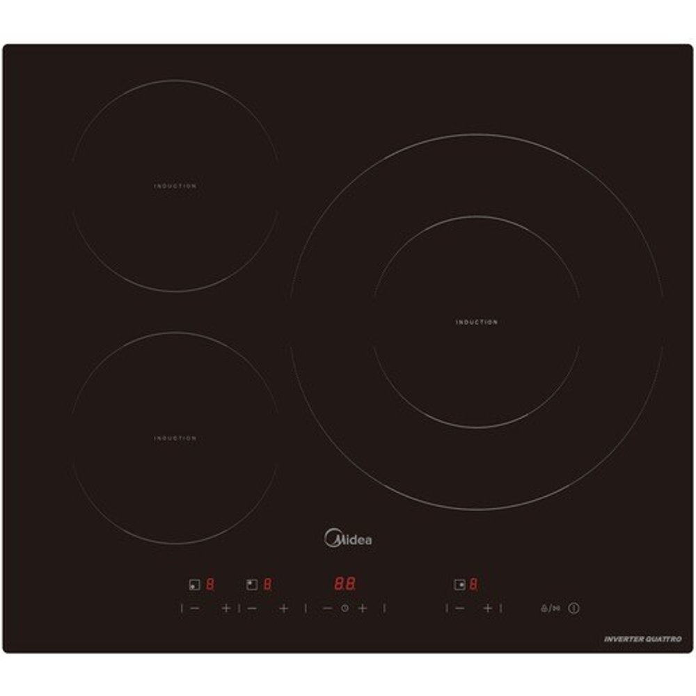 Midea - Placa inducción Midea con 3 zonas de cocción - MIH740T467K0.