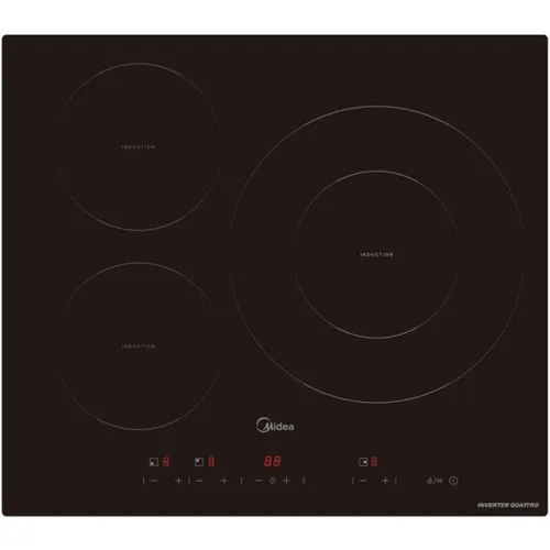 Midea - Placa inducción Midea con 3 zonas de cocción - MIH740T467K0.