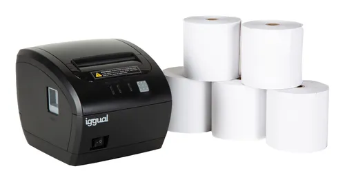 Iggual Impresora Térmica TP 7001 + 5 Rollos