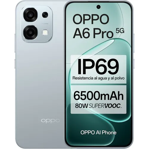 Oppo - Móvil Oppo A6 Pro 5G 6,57" Dimensity 6300 + Funda.