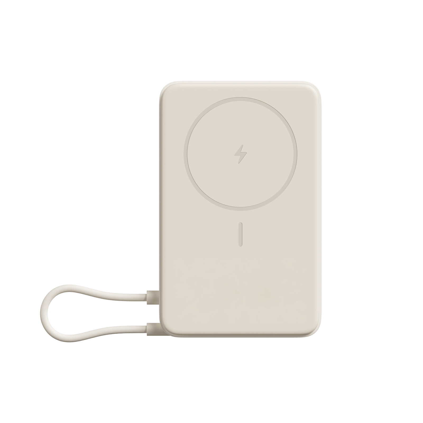 Powerbank - Xiaomi Magnetic Powerbank, 10000 mAh, 1x USB-C, Carga Inalámbrica, Beige