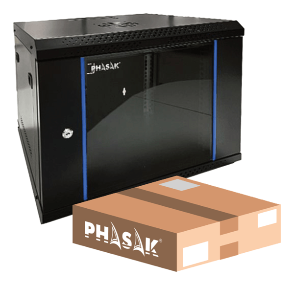 Phasak PHO 2207D armario rack 7U Bastidor de pared Negro