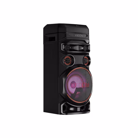Altavoz de gran potencia - LG XBOOM RNC7, 500W, Luces Multi Color, Efectos DJ, Función karaoke, Voz, Negro