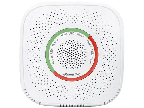 Detector de gas - Shelly Gas butano, Wi-Fi, Alarma LED y Sonido, Blanco
