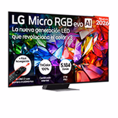 TV RGB Micro LED 75" - LG 75MRGB96B6B, UHD 4K, Procesador Inteligente α11 AI Processor 4K Gen3, Smart TV, DVB-T2 (H.265), Negro
