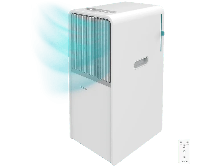 Aire acondicionado portátil - Cecotec ForceClima 12650 Style Heating, 3000 fg/h, 23 m², 5 modos, Deshumidificador, Bomba de calor, Mando, White