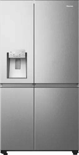 Frigorífico americano - Hisense RS818N4TIE1, No Frost, 179 cm, 636 l, WI-FI, Dispensador Agua & Hielo, Inox