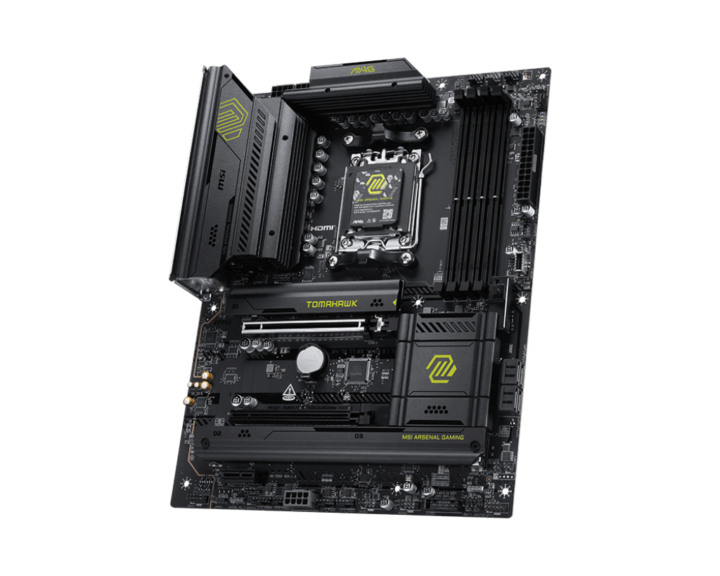 PLACA MSI MAG B850 TOMAHAWK WIFI,AMD,AM5,B850,4DDR5,256GB,1HDMI,4SATA3+2M.2,5GBLAN+WIFI7+BT5.4,4USB3.2+2 TYPE-C,ATX