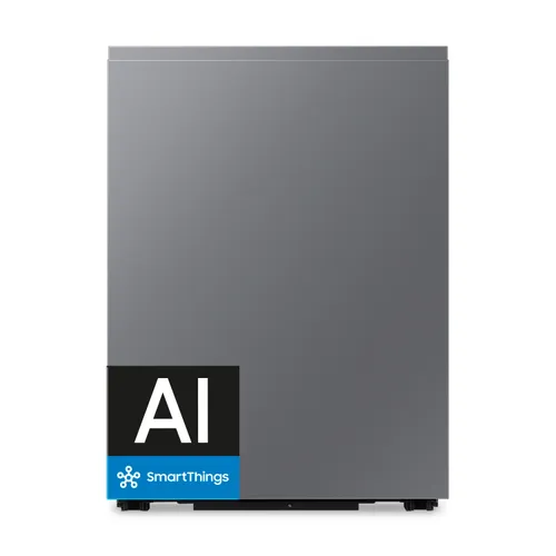 Lavavajillas integrable - Samsung DW80H73WBI0U1, 14 servicios, 9 programas, 59.5 cm, Secado AutoRelease, Tercera bandeja, Wifi, Inox, Sin panelar