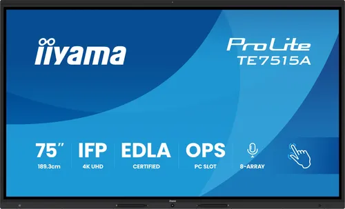 iiyama TE7515A-B1AG Pantalla Interactiva de 75 pulgadas TE7515A-B1AG: imagen 2