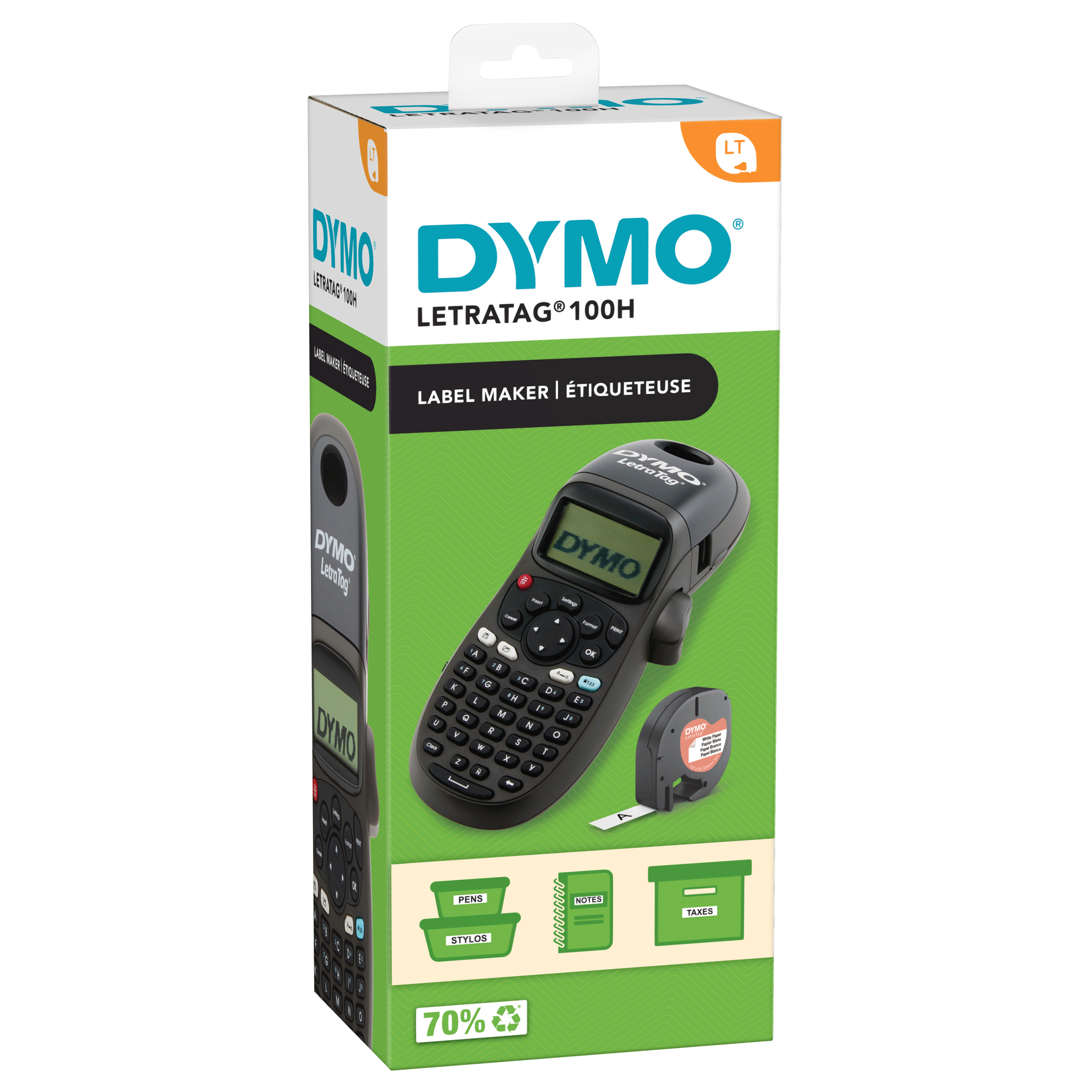 DYMO LETRATAG LT100-H BLACK EU