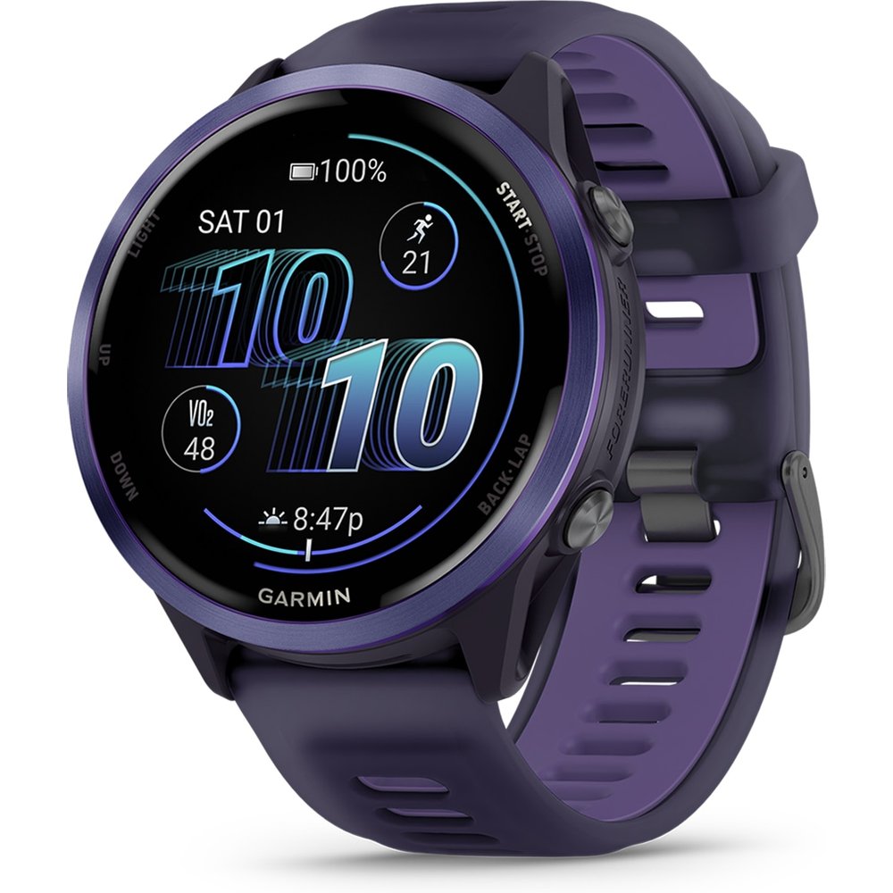 Garmin - Reloj smartwatch unisex Forerunner 570 47mm Lila Garmin.