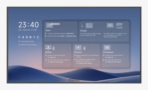 Maxhub Digital Signage ND65CMB 65" 4K UHD DLED 60Hz 8ms Wi-Fi 24/7