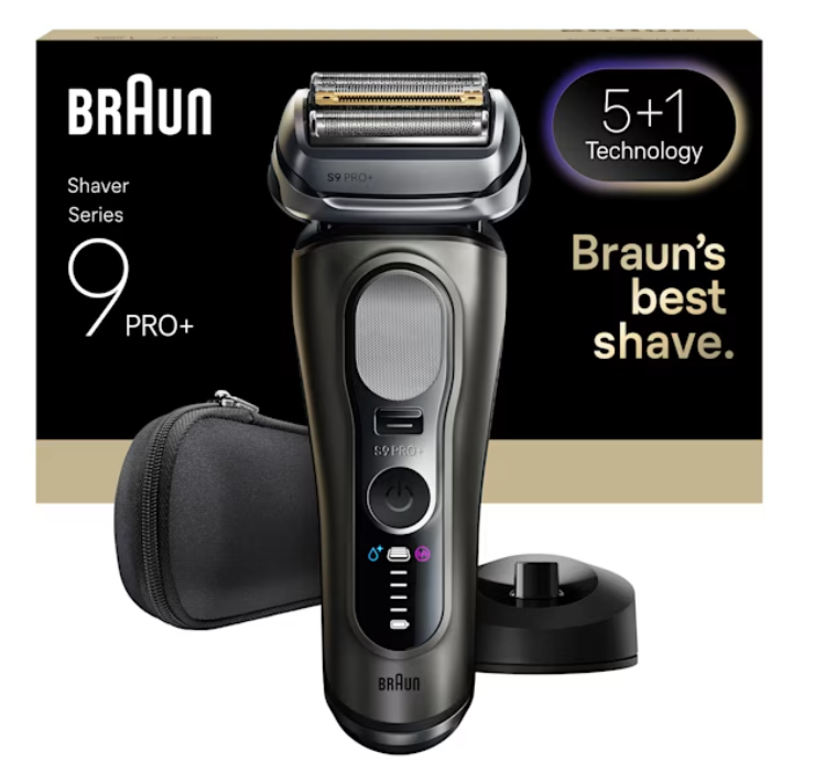 Afeitadora Eléctrica Braun Series 9 Pro+ 9615s Carga Rápida 5min Seco y Mojado Negro