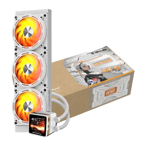 Refrigeración Líquida AIO Darkflash DE360 360mm ARGB Blanco