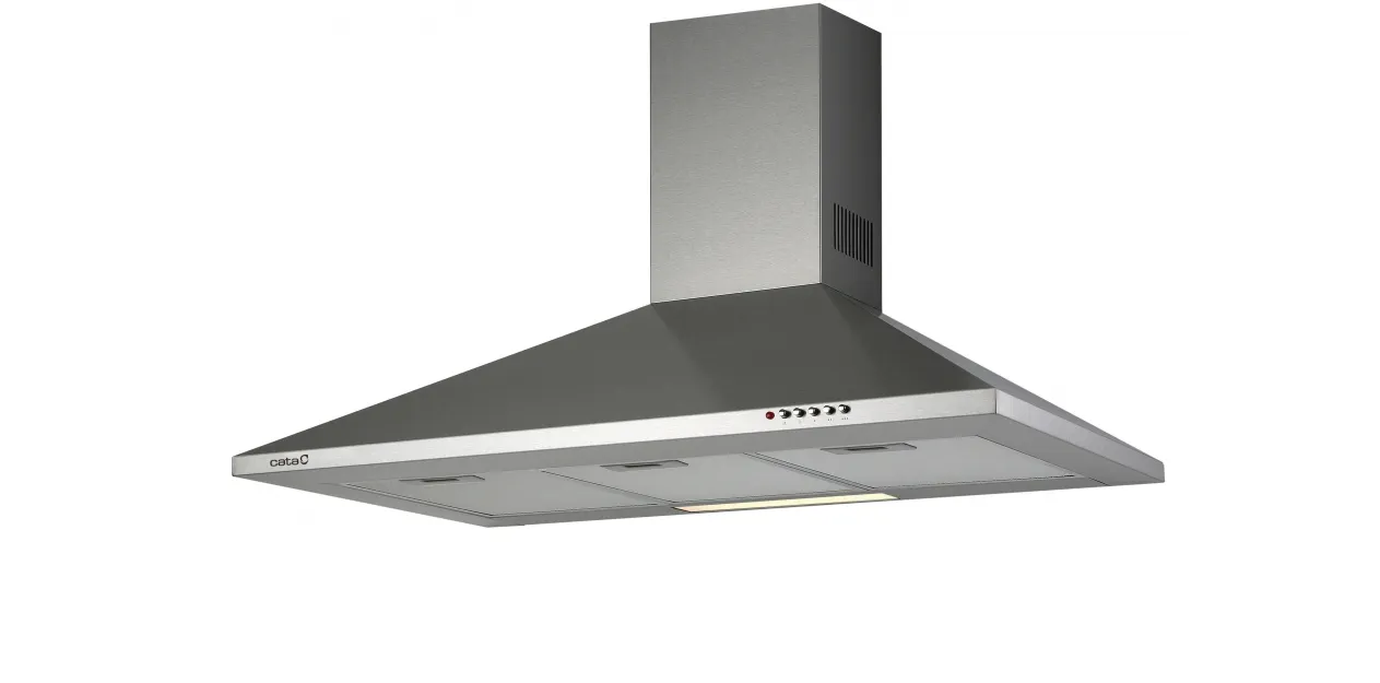 CAMPANA CHIMENEA CATA V 900 ANCHO 90 CM INOX