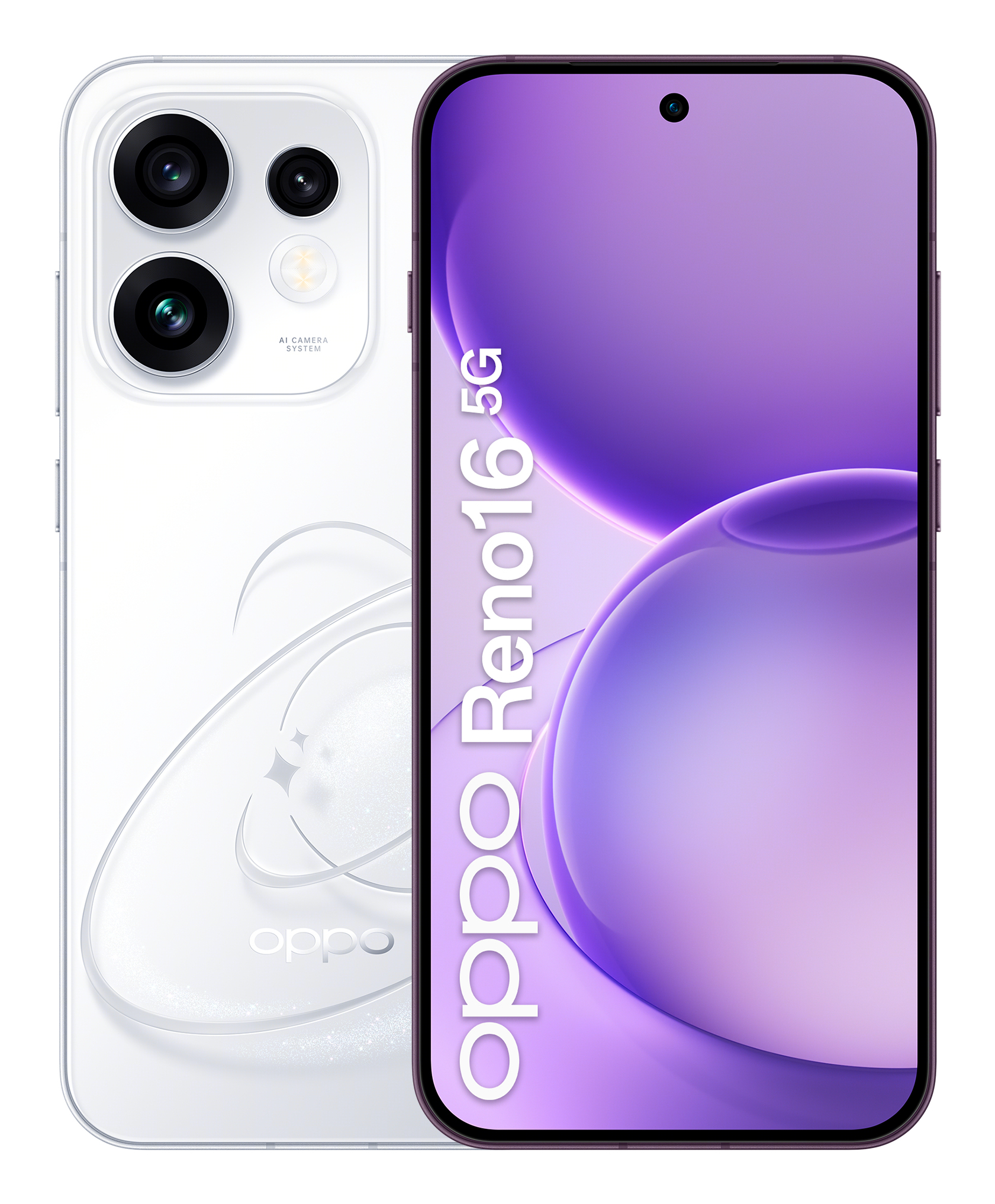 OPPO Reno16, Blanco, 512 GB, 8 GB RAM, 6.32" AMOLED, Qualcomm Snapdragon® 7 Gen 4, 6000 mAh