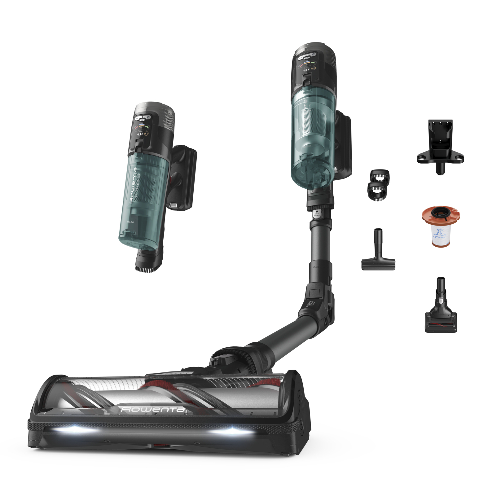 Rowenta X-Force Flex 12.60 Neo de Rowenta, Aspiradora Escoba Sin Cable, Modelo Surface, Potencia de Limpieza Profunda