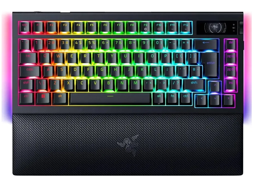TECLADO RAZER BLACKWIDOW V4 PRO 75% INTL. (USA) (ISO) (RZ03-05130300-R3E1)