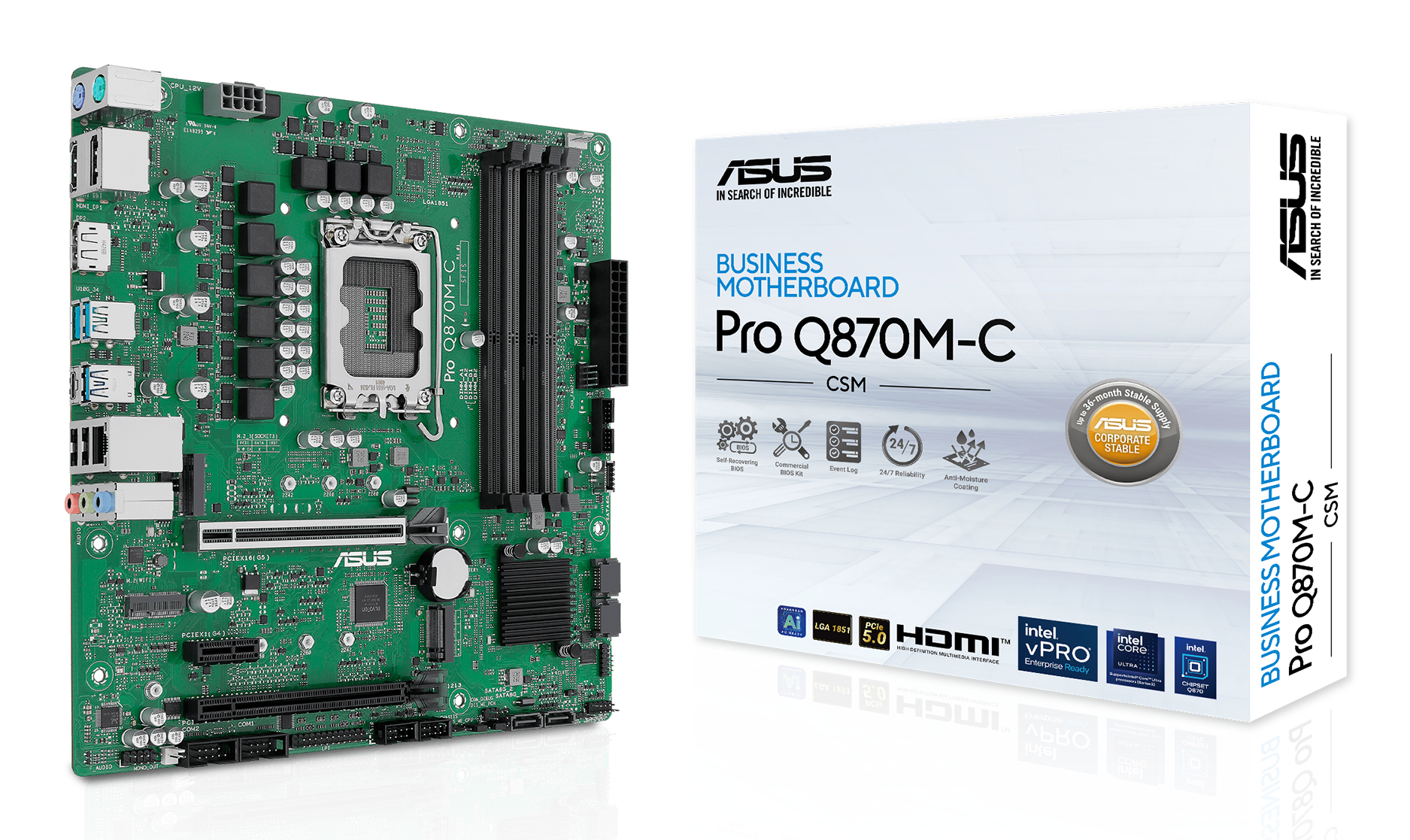 ASUS PRO Q870M-C-CSM Intel Q870 LGA 1851 (Socket V1) 90MB1KEP-M0EAYC