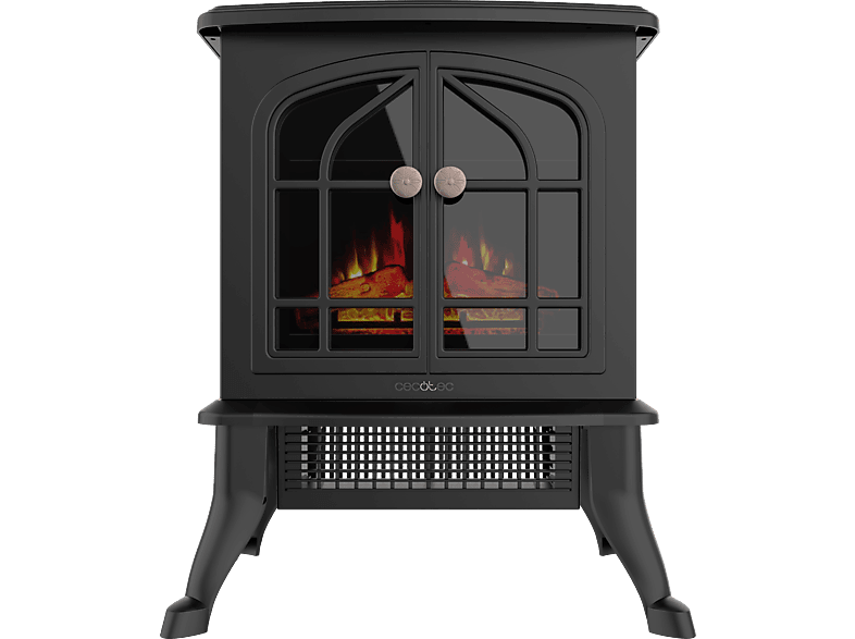 Chimenea eléctrica Cecotec ReadyWarm 2000 Flames, negro