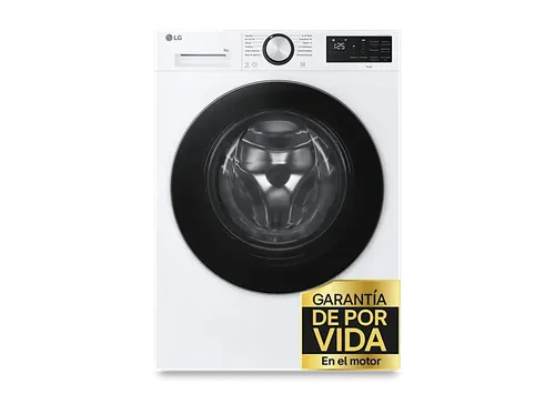 Lavadora carga frontal - LG F4X5009TLC, 9 kg, 1400 rpm, 12 programas, TurboWash 360º, Clase A-40%, Blanco