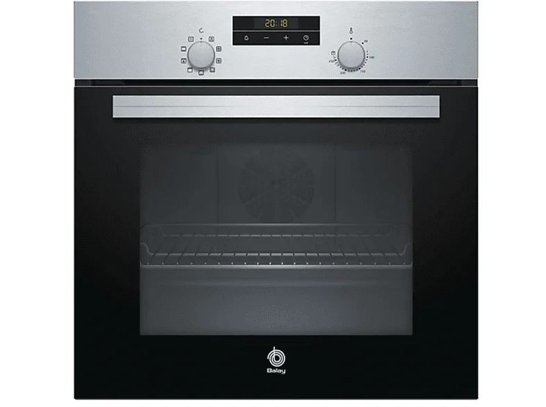 Horno - Balay 3HB2030X0, 66 L, Multifunción, 3300 W, Puerta abatible