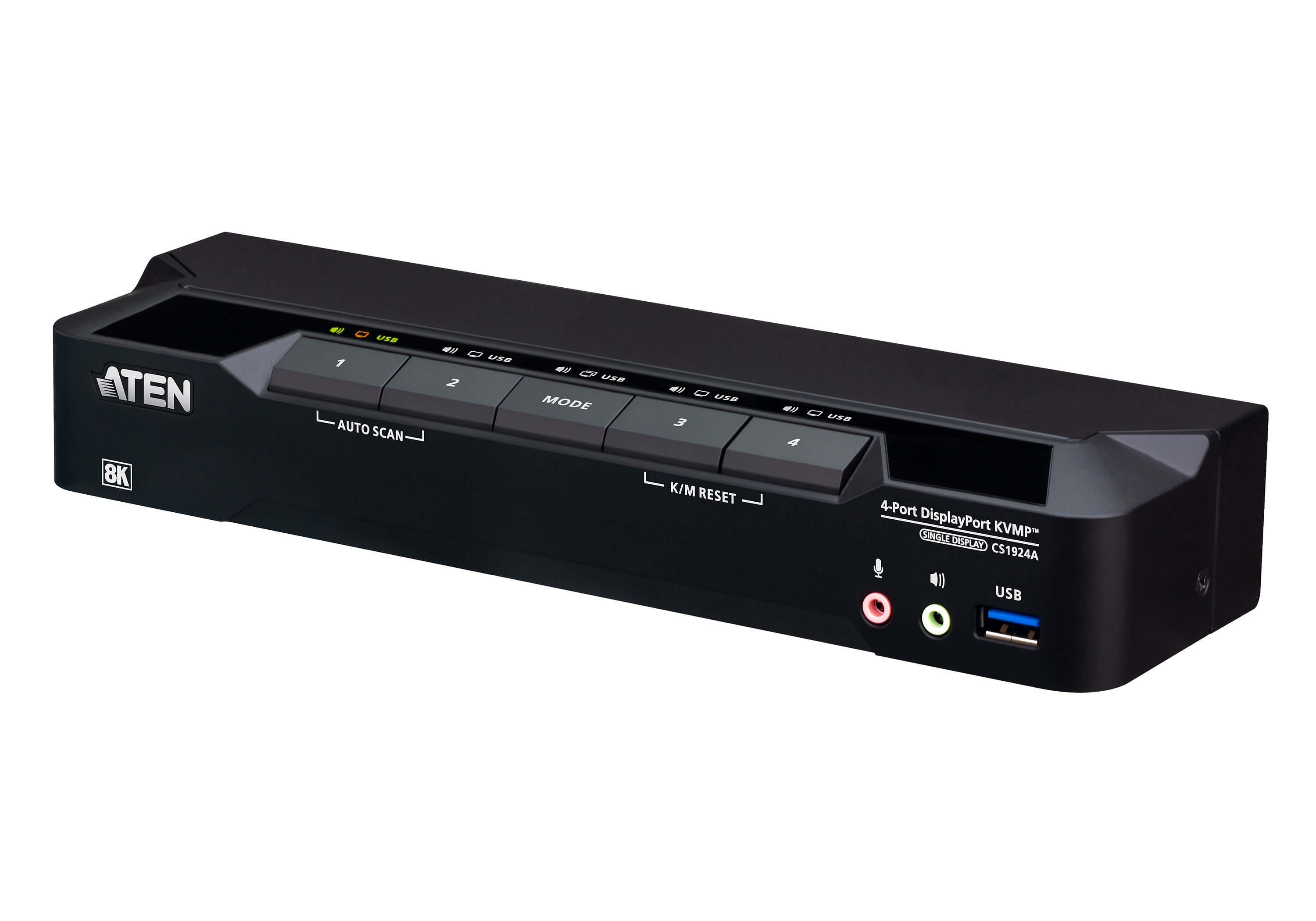 Aten CS1924A-AT-G 4-Port USB 3.0 8K PantallaPort KVMP. Sw CS1924A-AT-G
