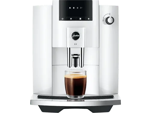 Cafetera superautomática - Jura 15433, Piano White (EA), 15 bar, 1450 W, 2 Tazas, 280 g de Café en Grano, 5 Especialidades, Blanco