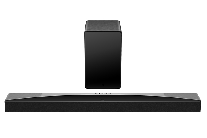 Barra de sonido - TCL Q75HE, Bluetooth, Inalámbrico, 620W, Dolby Atmos, Canal 5.1.2, Titanio oscuro