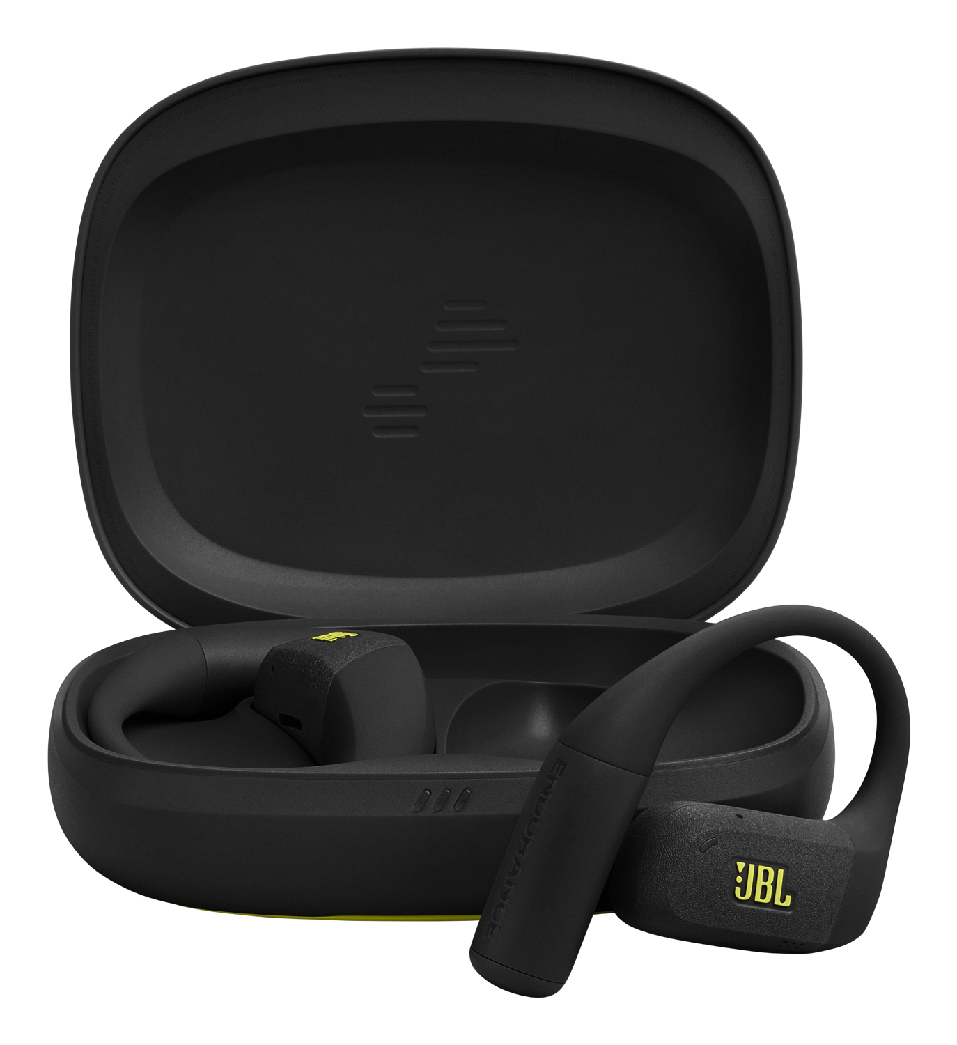 Auriculares conducción de aire - JBL Endurance Zone, Autonomía 32 h, IP68, OpenSound, 4 micrófonos, Negro/Lima
