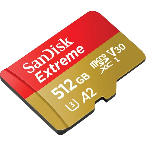 SanDisk Extreme 512 GB MicroSDHC UHS-I Clase 10 SDSQXAV-512G-GN6MA