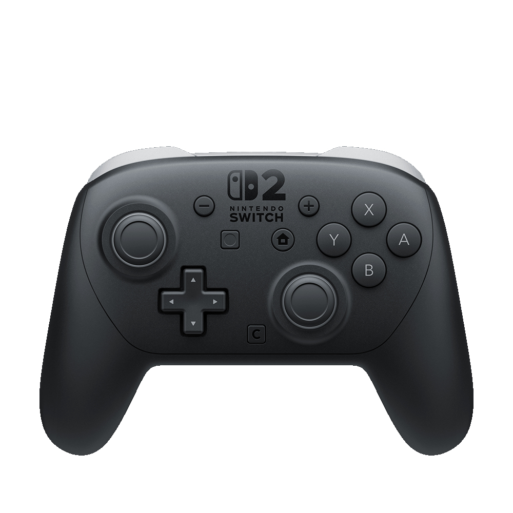 Mando Nintendo Switch 2 - Pro, Para 2, Bluetooth, Vibración HD Botón C para GameChat, Negro