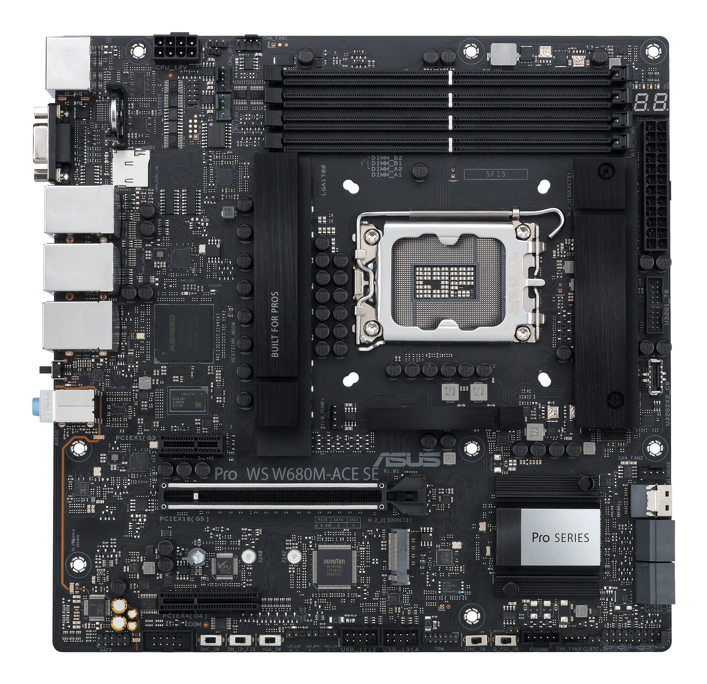 ASUS PRO WS W680M-ACE SE Intel W680 LGA 1700 micro ATX 90MB1FA0-M0EAY0