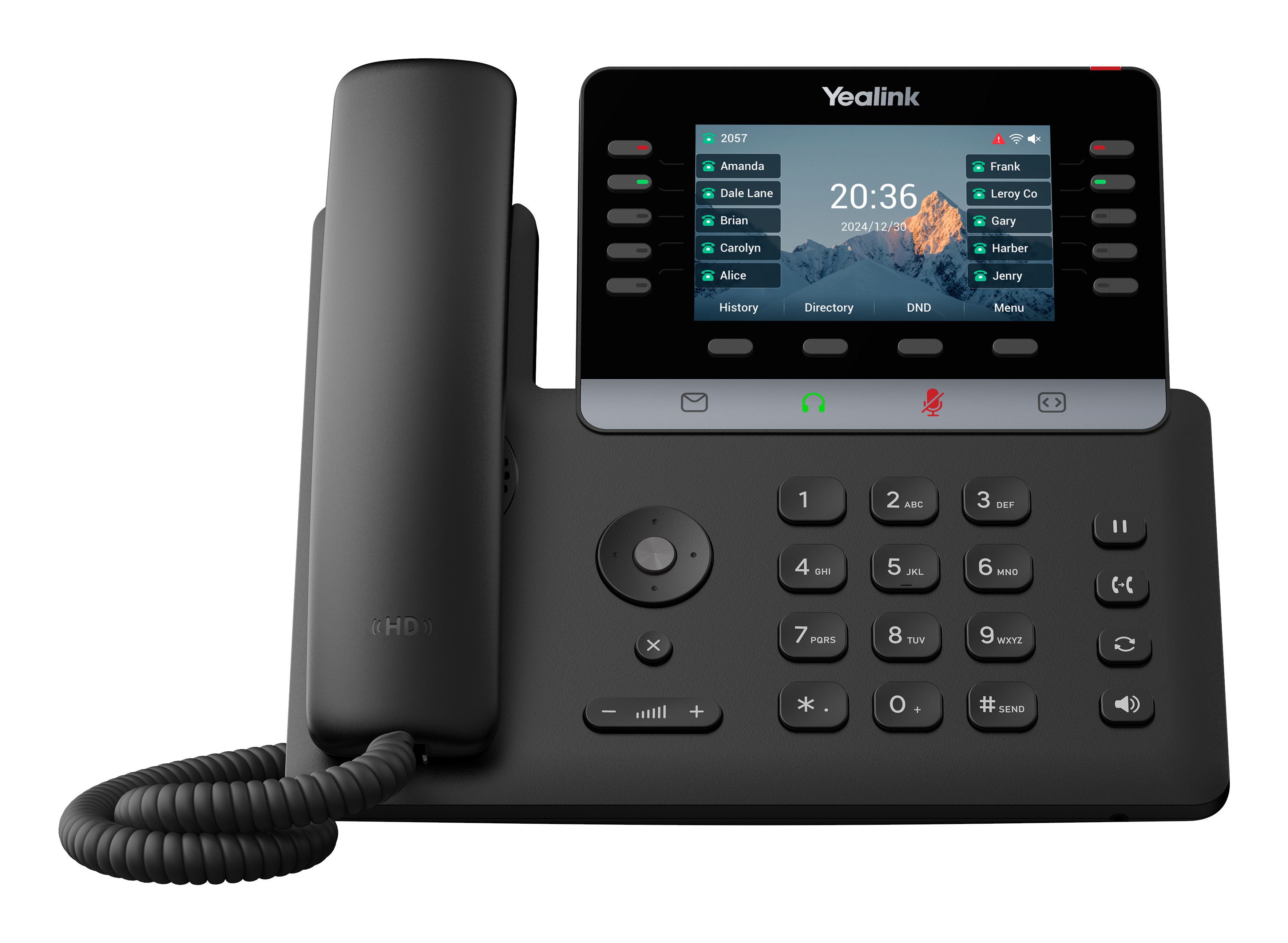 Yealink T74U teléfono IP Negro LCD 1301222