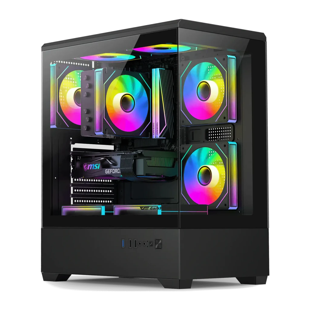 Caja PC Darkflash C365 Cristal Templado 270° ATX/M-ATX/ITX Negro