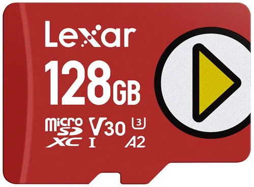 LEXAR 128GB PLAY MICROSDXC(tm) UHS-I CARDS, UP TO 205MB/S READ, 140MB/S WRITE, C10 A2 V30 U3