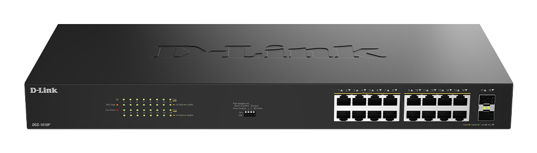 D-Link DGS-1018P No administrado Gigabit Ethernet DGS-1018P/E