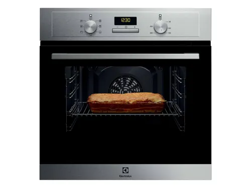 Horno - Electrolux EOH3H00BX, Multifunción, Hidrolítica, 65 l, Función Grill, 60 cm, Inox antihuellas