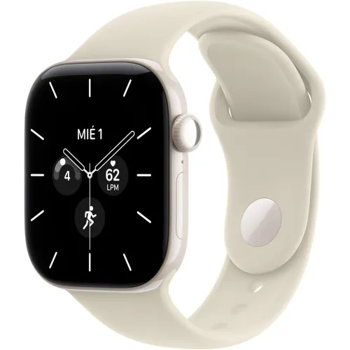 Apple - Apple Watch Series 12 GPS + Cellular 42mm Cerámica Blanco Perla con Correa Deportiva (M-L).