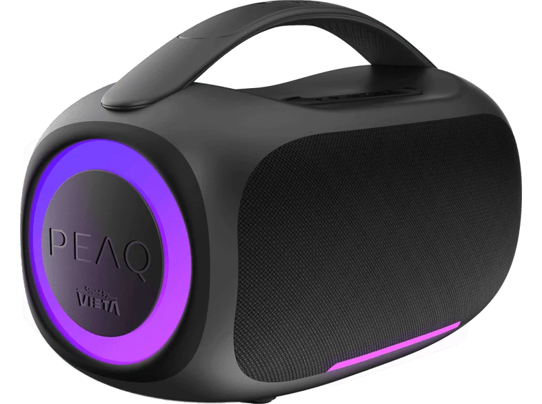 Altavoz bluetooth - PEAQ Power Max 2, 60 W, Bluetooth, 8 h de autonomía, Negro