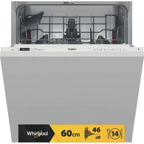 Lavavajillas integrable - Whirlpool W2I HD526 A, 14 cubiertos, 9 programas, 60 cm, Tecnología 6TH SENSE, Multi Zone, Sin panelar