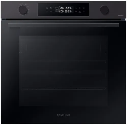 Horno - Samsung Dual Cook NV7B4430ZAB/U1, Multifunción, Pirolítico, 76l, 59.5 cm, Función WiFi con SmartThings, Negro