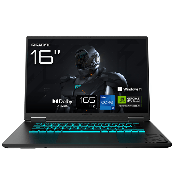 PORTATIL GIGABYTE A16 CWHI3ES864SH I7-13620H RTX5070 32GB 1TB 16" WUXGA W11H