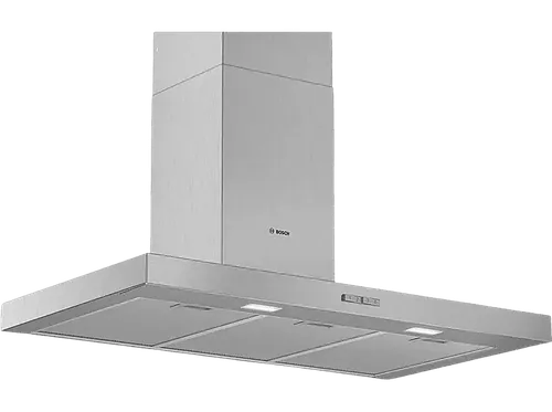 Campana - Bosch DWB96BC50, Decorativa, 590 m3/h, 3 velocidades, 90 cm, Inox