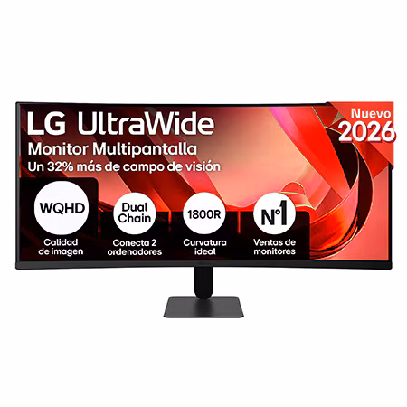 Monitor LG UltraWide 21:9 , 34'' , VA, WQHD, curvo 1800R - 34U601BX-B.OBSPTO