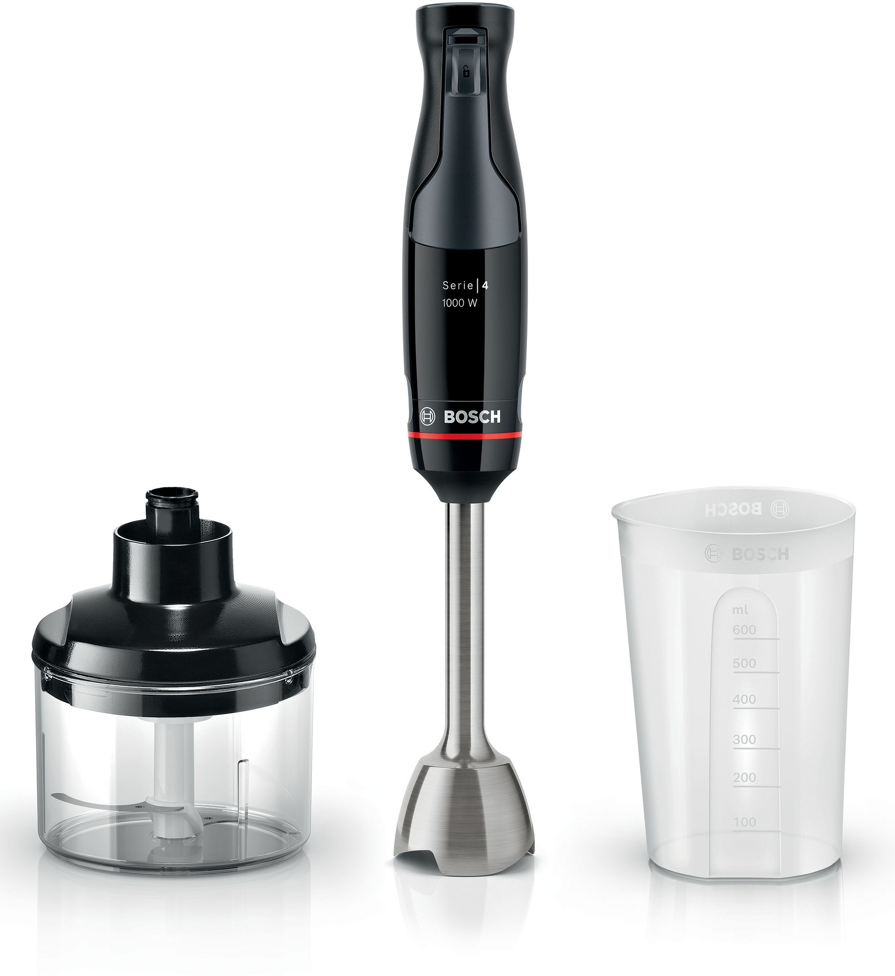 Bosch Serie 4 Batidora de mano ErgoMaster 1000 W Negro, antracita MSM4B620