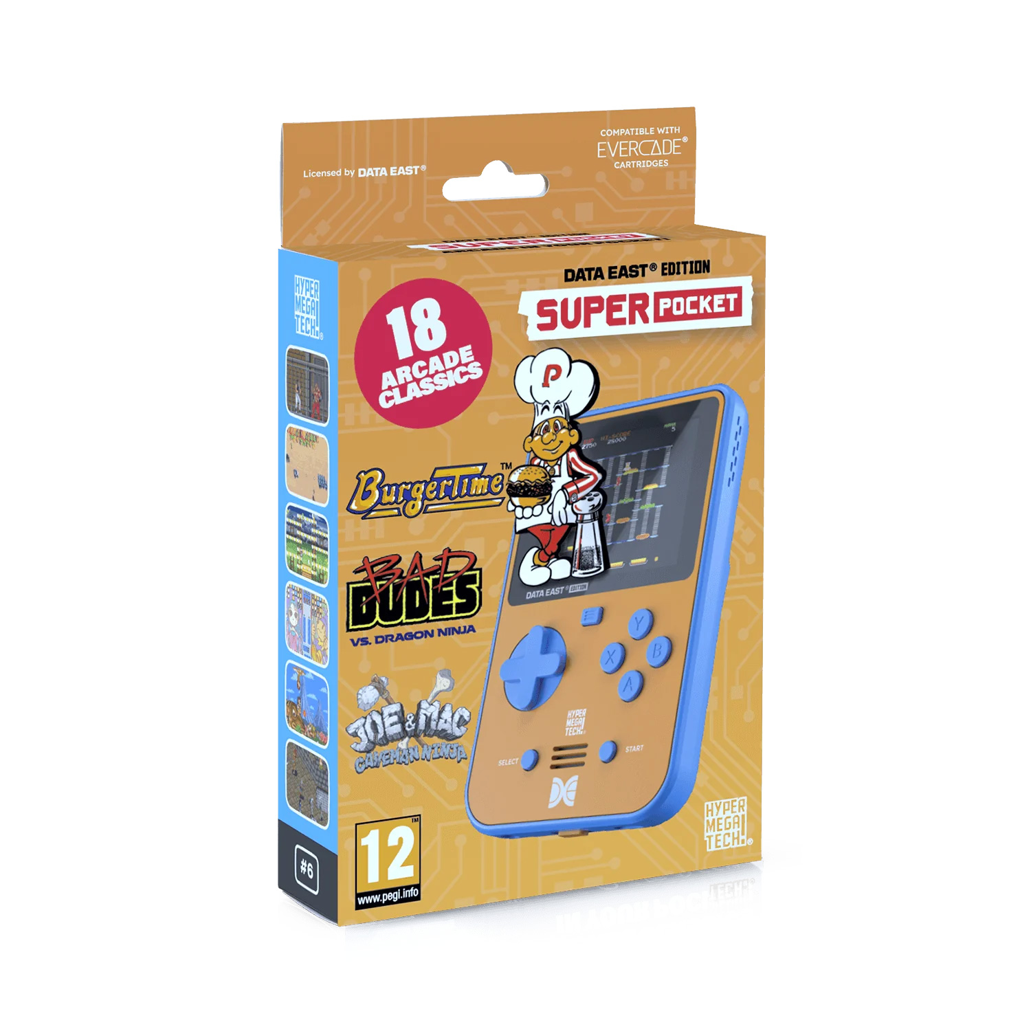 Super Pocket Data East Edition Evercade