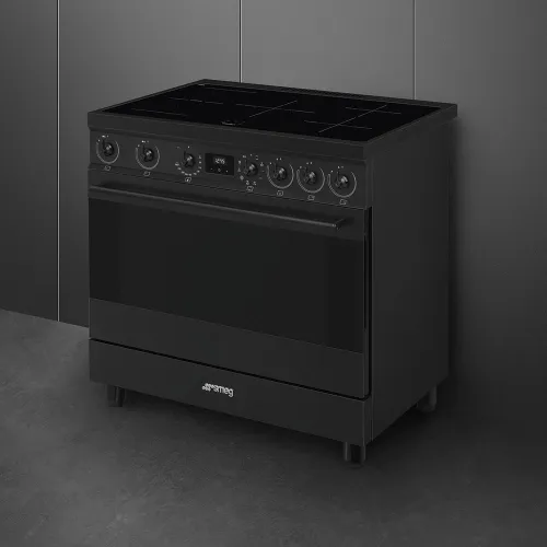 Smeg - Cocina compacta Smeg 90 cm, placa inducción y 1 horno - C9IMN2.