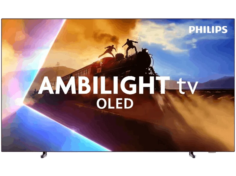 TV OLED 55" - Philips 55OLED801/12, UHD 4K, Ambilight, Motor P5 AI Perfect Picture, Smart TV, DVB-T2 (H.265), Dolby Vision y Atmos, Negro